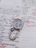 樂心（HIIN）登山扣掛表便攜夜光電子學(xué)生腰表戶外大表盤運動便攜鑰匙扣老人表 電子登山扣 藍色【鬧鐘秒表】 曬單實拍圖
