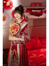 龍曼尼仕秀禾服新娘婚紗2025新款新中式結(jié)婚禮服古裝嫁衣敬酒服出閣服 X616 S 曬單實拍圖