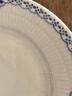 RoyalCopenhagen皇家哥本哈根半蕾絲唐草手繪餐具盤子菜盤家用22cm餐盤 曬單實拍圖