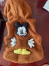 迪士尼（DISNEY）兒童馬甲秋冬2024新款寶寶洋氣帶帽加厚背心馬甲嬰兒超萌卡通坎肩 咖色加絨加厚馬甲 100cm 曬單實拍圖