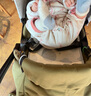 顆粒熊（KELIXIONG）嬰兒衣服冬季夾棉哈衣薄棉款單排扣寶寶長(cháng)袖爬爬服超萌春秋嬰兒服 雙向奔赴(40克重)酒紅 90cm 曬單實(shí)拍圖