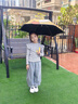RAINLITE兒童傘3-12歲雨季防護(hù)直桿趣味滑輪反光晴雨兩用安全圓角男女童傘 滑輪安全圓角兒童傘小黃鴉 曬單實(shí)拍圖