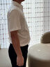 柒牌【三防】易打理短袖襯衫男2025夏季新款商務(wù)正裝休閑翻領(lǐng)襯衣 大白 42 (180/100B) 曬單實(shí)拍圖