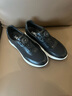 沙馳（SATCHI）男鞋春季新款網(wǎng)面運動(dòng)休閑皮鞋旋轉扣軟底軟面增高免系帶 黑色 40 比運動(dòng)鞋偏大一碼 曬單實(shí)拍圖