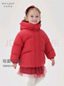 MARC&JANIE【三防】馬克珍妮冬裝女童小耳朵保暖面包服羽絨服新年款241197 曬單實(shí)拍圖
