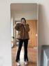 婧麒（JOYNCLEON）冬季孕婦裝大碼棉襖棉服棉衣女2025新款小個(gè)子韓版面包服外套 紫色 XL 曬單實(shí)拍圖
