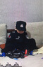 WONST兒童警1制服男孩小孩衣服兒童服裝公1安制服童裝軍1裝黑貓警長(zhǎng) 加絨加厚7件套 110 cm 曬單實(shí)拍圖