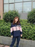 WASSUP JOYZON品牌運(yùn)動(dòng)服套裝女寬松大碼春秋新款時(shí)尚學(xué)生加絨休閑兩件套跑步服 粉黑色（春秋款兩件套） L（建議115-135斤） 曬單實(shí)拍圖