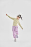 moonkids女童速干長(zhǎng)袖T恤2025秋季新款兒童防曬運(yùn)動(dòng)上衣半拉鏈訓(xùn)練打底衫 19629姜黃色運(yùn)動(dòng)衣 110 cm 曬單實(shí)拍圖