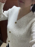 絲柏舍V領(lǐng)針織衫2025秋裝新款女裝時(shí)尚小香風(fēng)單排扣長(cháng)袖上衣 曬單實(shí)拍圖