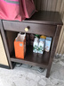 家逸 實木茶幾小茶桌簡約小方幾角幾邊幾客廳家具 邊幾 胡桃色 曬單實拍圖