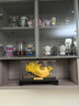 聚善緣百財(cái)如意沙金白菜擺件客廳招財(cái)裝飾品店鋪喬遷開業(yè)禮品辦公桌擺件 YX  百財(cái)如意沙金色35*15*22.5cm 曬單實(shí)拍圖