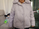 雅鹿羽絨服女獺兔毛領(lǐng)冬裝短款中老年女裝秋冬季國風(fēng)白鴨絨媽媽外套 曬單實(shí)拍圖