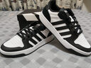 adidas ENTRAP休閑舒適運動板鞋少年感復(fù)古籃球鞋男女阿迪達(dá)斯   白色/黑色   45 曬單實拍圖