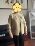 俞兆林（YUZHAOLIN）媽媽裝秋裝新款針織衫兩件套裝中老年女裝春秋毛衣外套時尚洋氣 黃杏 2XL 2XL(建議100-115斤) 曬單實拍圖