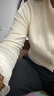 絲柏舍木耳邊打底衫2025秋裝新款女裝簡約通勤單排扣長袖T恤 曬單實(shí)拍圖
