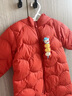 巴拉巴拉【官方正品】嬰兒連體衣輕薄羽絨服男童女童寶寶2024新款冬裝抱衣 鐵銹紅61003 100 曬單實(shí)拍圖