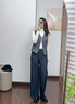 ELAND衣戀【零染】休閑褲女通勤風斜插袋直筒闊腿通勤長褲25秋新 深灰色(17)D/Grey M 165 曬單實拍圖