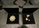 Eternelle法國永恒玉蘭花胸針配飾優(yōu)雅氣質(zhì)別針扣領(lǐng)針胸花教師節禮物 璀璨金色 曬單實(shí)拍圖
