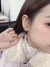 夢黛麗品牌耳飾女【3D拋光工藝】2025輕奢高級感簡約大方耳環(huán)耳扣耳圈 中版【內徑12mm】 銀色一對 曬單實拍圖
