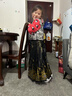 羅蒙馬面裙中國風(fēng)春夏漢服女童套裝演出服 瑾瑜織金馬面裙三件套 130 曬單實(shí)拍圖