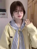 辰衣純美式奶huhu黃色蝴蝶結連帽衛(wèi)衣女2024秋冬新款小眾加絨學院風外套 奶黃色（薄款優(yōu)質版） M 曬單實拍圖