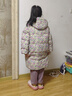 G.DUCKKIDS2024冬季新款韓版兒童羽絨服女童中長款白鴨絨女孩中大童加厚外套 紫色紫毛 150 cm 曬單實拍圖