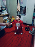 迪士尼寶寶冬季紅色喜慶嬰兒新中式抓周服周歲禮服繡花加絨套裝一整套 周歲禮服【有掛件】 90 曬單實(shí)拍圖