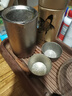 銀蟻（SILVERANT） 純鈦茶具茶杯泡茶器戶(hù)外茶壺鷹嘴雙層防燙輕便收納鈦茶濾定制 鈦晶鷹嘴泡茶器+皮套 + 50ml小茶杯2個(gè) 曬單實(shí)拍圖