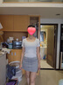 柯蘭娜大碼白色短袖t恤女2025年新款夏季方領(lǐng)短款針織衫遮肚子冰絲上衣 白色短袖 均碼 建議120斤以下 曬單實(shí)拍圖