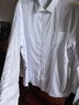 杉杉【可機洗三防鵝絨】保暖襯衫男羽絨加絨加厚高端襯衣 白色 42 曬單實(shí)拍圖