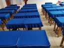 梓晨40×60小學(xué)生桌布桌罩課桌套罩兒童學(xué)習桌專(zhuān)用桌套學(xué)校教室書(shū)桌墊 寶藍（升級高密抗皺防水款） 40X60cm（A款開(kāi)口有邊有裙擺） 曬單實(shí)拍圖