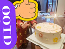 戴維貝拉（DAVE＆BELLA）嬰兒夾棉連體衣新生兒外出服加厚女寶寶衣服中國風(fēng)冬裝新年爬服 紅色【現貨】 90cm （建議身高80-90cm） 曬單實(shí)拍圖