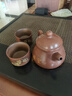 此時(shí)此刻欽州坭興陶茶壺泡茶壺潘壺黎昌權(quán)純?nèi)止毓Ψ虿杈呒矣貌鑹?一壺兩杯套組 曬單實(shí)拍圖