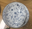 陶趣居日本進(jìn)口陶瓷線(xiàn)唐草日式米飯碗沙拉碗拉面碗湯碗家用餐具缽碗釉下 24.2*3.8cm 加大圓盤(pán)9.5英寸 曬單實(shí)拍圖