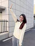 獵瑞防曬衣女款夏季寬松冰絲防曬服防紫外線開衫外套透氣上衣春秋款薄 黃色 L 曬單實(shí)拍圖