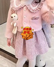 巴拉皮皮女童套裝秋裝2025新款小香風(fēng)兒童時髦炸街連衣裙洋氣女寶寶兩件套 粉色（外套+連衣裙） 120 碼 身高110-120(4-5周歲) 曬單實(shí)拍圖