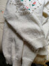 babyjianle兒童毛衣春款寶寶韓版洋氣甜美花朵刺繡球球針織衫開衫外套小女孩 米色 90 曬單實拍圖