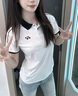 尤尼克斯新款尤尼克斯YY羽毛球服女運動(dòng)短袖上衣POLO衫速干 女款短袖-215024BCR-白 L 曬單實(shí)拍圖
