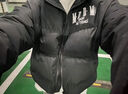 MEDM國潮基礎款羽絨服男春秋季美式高街復古oversize保暖休閑外套 黑白色 M 曬單實(shí)拍圖