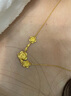 周六福  黃金項鏈女告白玫瑰足金鏈墜安妮的花園系列套鏈 計價 40+5cm尾鏈-5.23g 曬單實拍圖