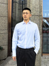沙馳SATCHI男裝長(zhǎng)袖襯衫秋季新款商務(wù)正裝抗皺免燙白色襯衣男 漂白 41 曬單實(shí)拍圖