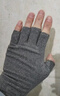 回力半指手套女冬季保暖學(xué)生電腦打字寫(xiě)字騎行開(kāi)車(chē)露手指手套冬天男 黑色 曬單實(shí)拍圖