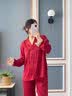 浪莎中式國風盤扣紅色睡衣女本命年2026高級感蕾絲袖口情侶家居服禮盒 紅漫 L 女（推薦100-120斤） 曬單實拍圖
