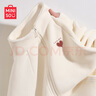 名創(chuàng)優(yōu)品（MINISO）搖粒絨外套女秋冬季2024年新款潮流沖鋒衣服內(nèi)膽抓絨保暖女士夾克 【420G重磅奧粒絨】米白色(愛(ài)藝心胸標(biāo)) 加厚 M 160 (體重105-125斤) 曬單實(shí)拍圖