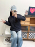 波司登（BOSIDENG）25年新款輕薄羽絨服女短款90絨三防輕便內(nèi)膽葫蘆紋外套B250131012 黑色8056-經(jīng)典極簡風 S 160/84A 體重約100-110斤 曬單實拍圖