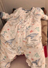 威爾貝魯（WELLBER）恒溫睡袋嬰幼兒1-3歲竹棉睡衣秋冬兒童寶寶防踢被子厚夾棉 綺夢(mèng)L 曬單實(shí)拍圖