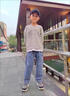 艾諾輪兒童牛仔褲男長(zhǎng)褲6一15歲中大童中小學(xué)生小男孩男童秋季天裝款休閑童裝褲子薄款休閑寬松帥氣褲子潮 字母A--春秋款 150 曬單實(shí)拍圖