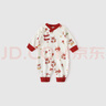 巴厘小豬女寶寶連體衣秋冬季加厚保暖外出衣服哈衣冬裝嬰幼兒棉襖 松鼠花寶寶 73cm 曬單實(shí)拍圖