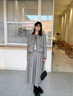 香影開(kāi)春穿搭灰色小香風(fēng)外套套裝女2026春季新款高級感裙子兩件套 灰色 S 曬單實(shí)拍圖